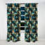 Motif cachemire céleste tourbillon - rideau glamour - obscurcissant velours - 1 panneau-107596402