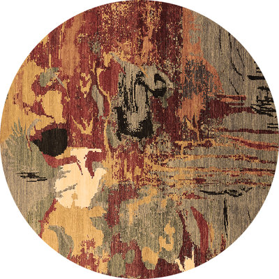 Warnest Performance Abstract Indoor Rug