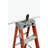 6-Foot Fibreglass Step Ladder With 300-Pound Load Capacity, Type IA ANSI OSHA Compliant, Non-Conductive Safety, Slip-Resistant Rubber Feet