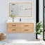 Meuble-lavabo simple mural 55 po avec plateau en quartz Calacatta Cristo-2023350455