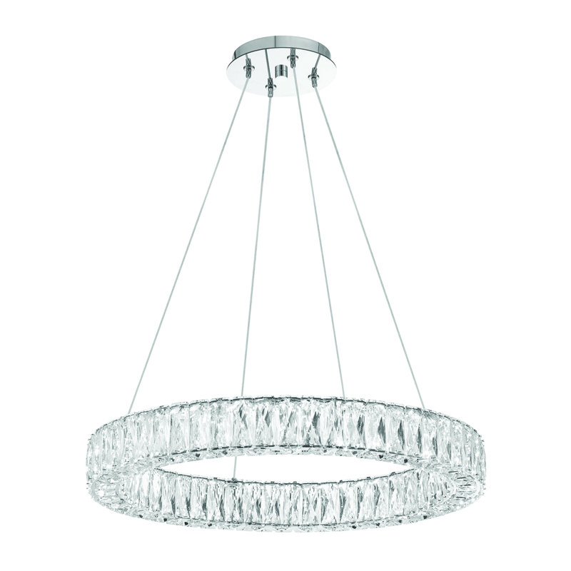 1 - Light Chrome Crystal Pendant