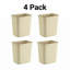 Poubelle rectangulaire en plastique 7 gallons | Ensemble de 4-132484556