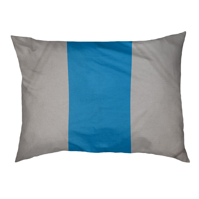 Coussin Detroit, Argent / bleu, Extra Large (50" W x 40" D x 7" H)
