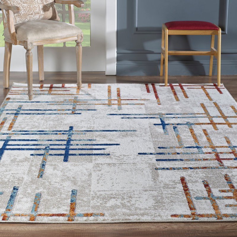 Angelray Abstract Indoor Rug, Rectangle 8'' x 10''