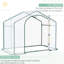 Serre couverte pour amateurs de plantes avec cadre en acier et jardinage transparent