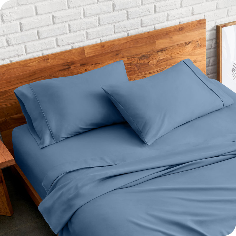 Soft Microfiber Pillowcase Set, 2 King Pillowcases, Coronet Blue