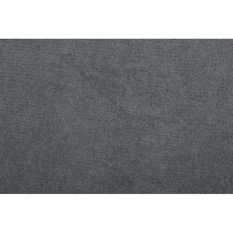 Velvet L-Shaped Sectional Left Hand Facing, Dark Gray