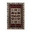 Tapis décoratif rétro bourgogne et beige-533754823