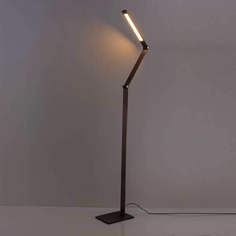 Aicke 130cm LED Task Floor Lamp, Rose Gold