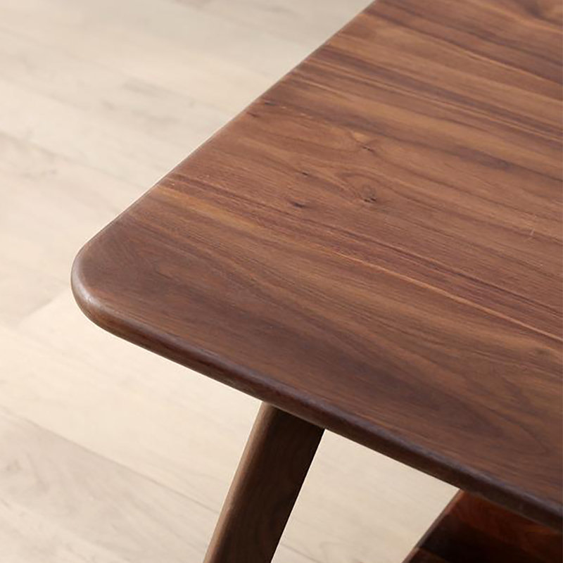 Modern simple double-layer coffee table, 17.7" H x 47.2" L x 21.7" W