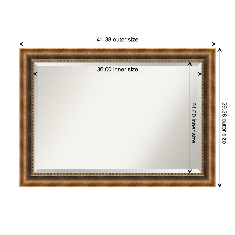 Miroir d'appoint Ezzell, H 29,38 po x l 41,38 po