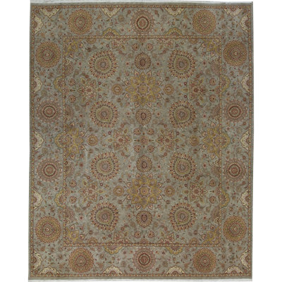 Manchuria One-of-a-Kind Rectangle 11'9" X 14'9" Wool Area Rug in Brown/Gray