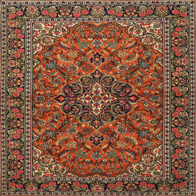 Tapis oriental orange Beatriz