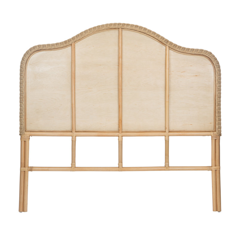 Borneo Wicker Bed Headboard, Natural,  Queen Size, Queen