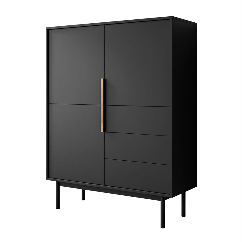 104cm Sideboard, Black