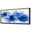 Velours bleu blanc, pivoines bleues - pivoines, art mural-1651694514-1825531540