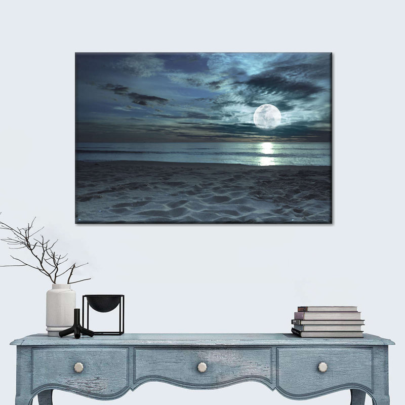 Twilight Beach Canvas Print, 34" H x 51" W x 1.25" D