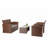 Pamalee 4 - Person Patio Conversation Sets with Cushions-939629211