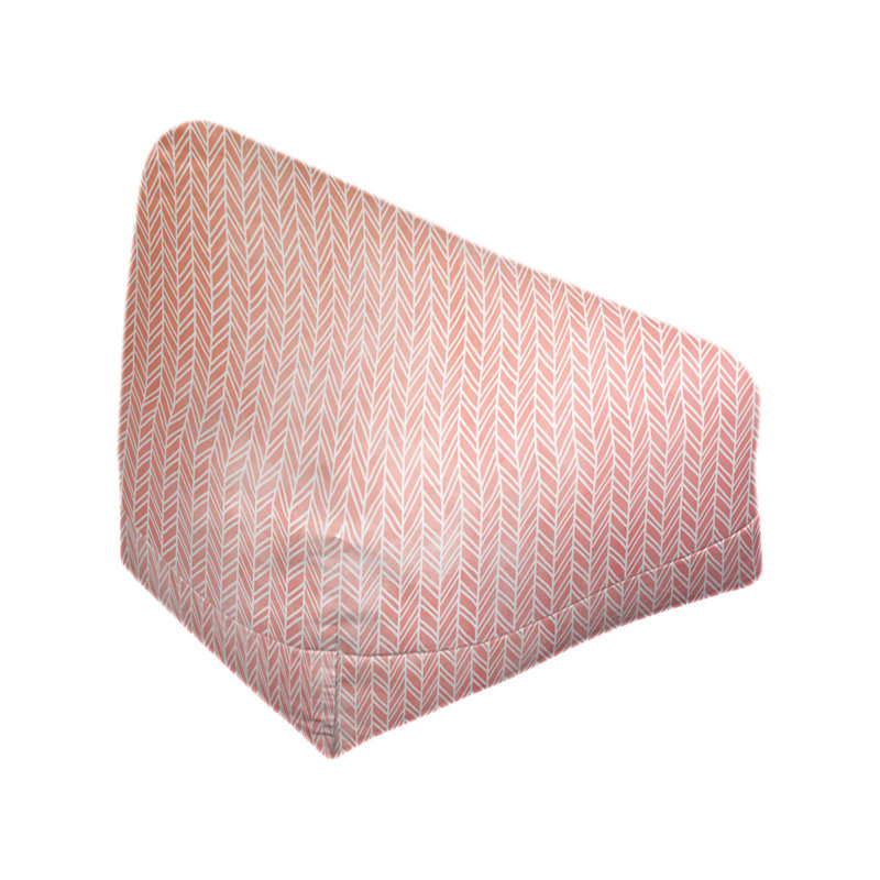 Sac de pois Leffel, H 27 po x l 30 po x P 25 po, Rembourrage, Orange / blanc