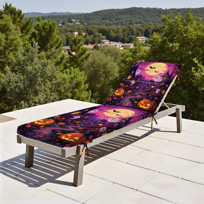  Coussin de patio extérieur d'extérieur 3 po fantaisiste pour Halloween