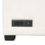 Lit en U avec lit, méridienne de rangement et lit modulaire en tissu beige 108,6 po et prises de courant-190104063