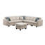 Canapé modulaire réversible avec repose-pieds Frank-2119210402