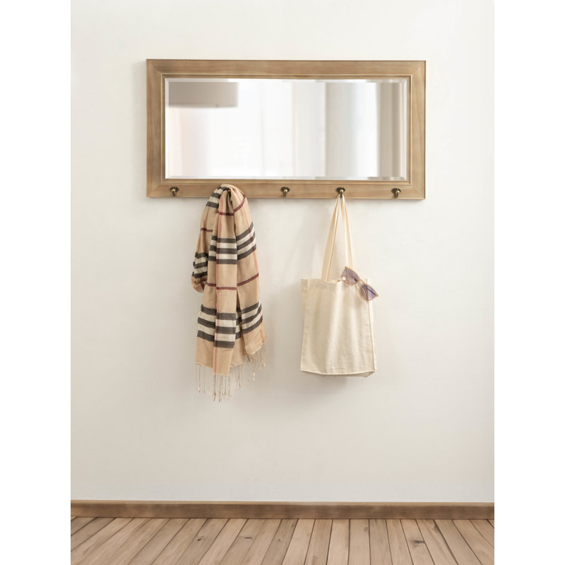 Miroir biseauté Carmaletta, gris