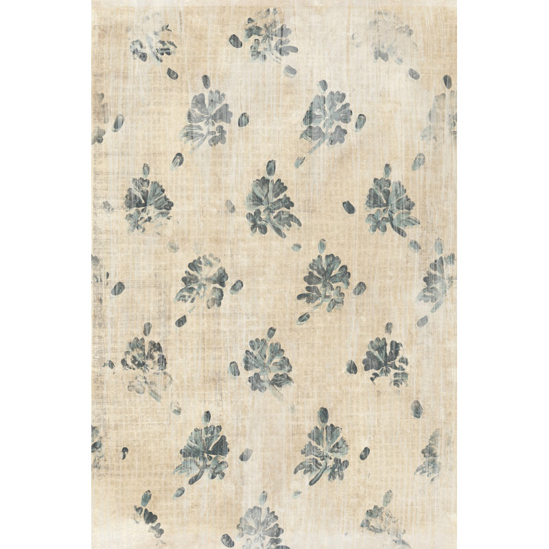 " Vintage Blockprint II ", 30" H x 20" W x 1.25" D
