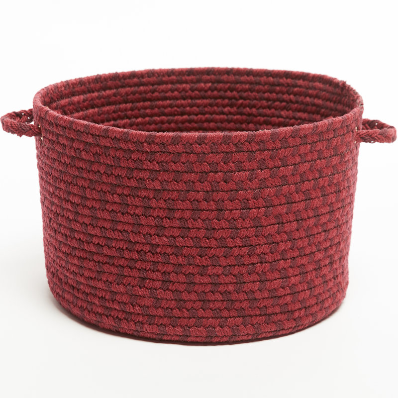 Panier en tissu Bar Harbor, H 8 po x l 10 po x P 10 po, 23 pintes, Rouge