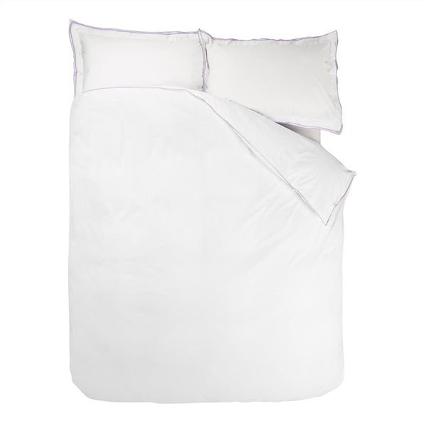 Astor Cotton Duvet Cover, Queen Duvet Cover, Charcoal/Dove