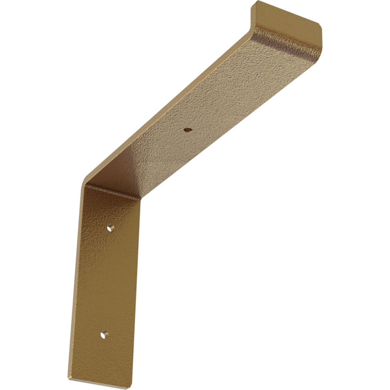 Support de tablette en acier, Or martelé, H 7 po x l 2 po x P 10 po