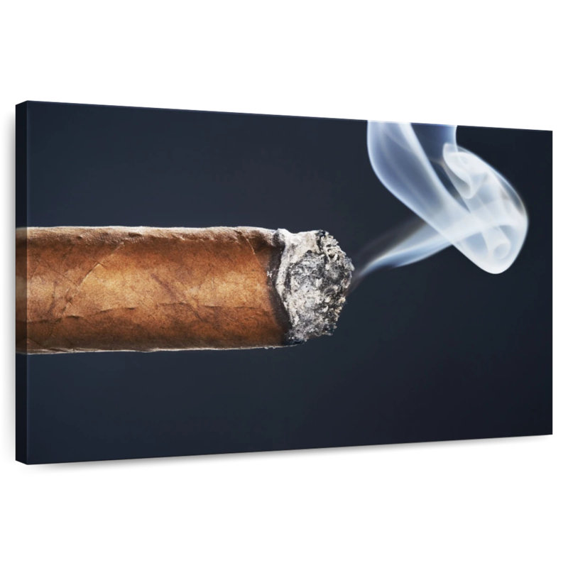 Senne Burning Cigar, 8" H x 12" W