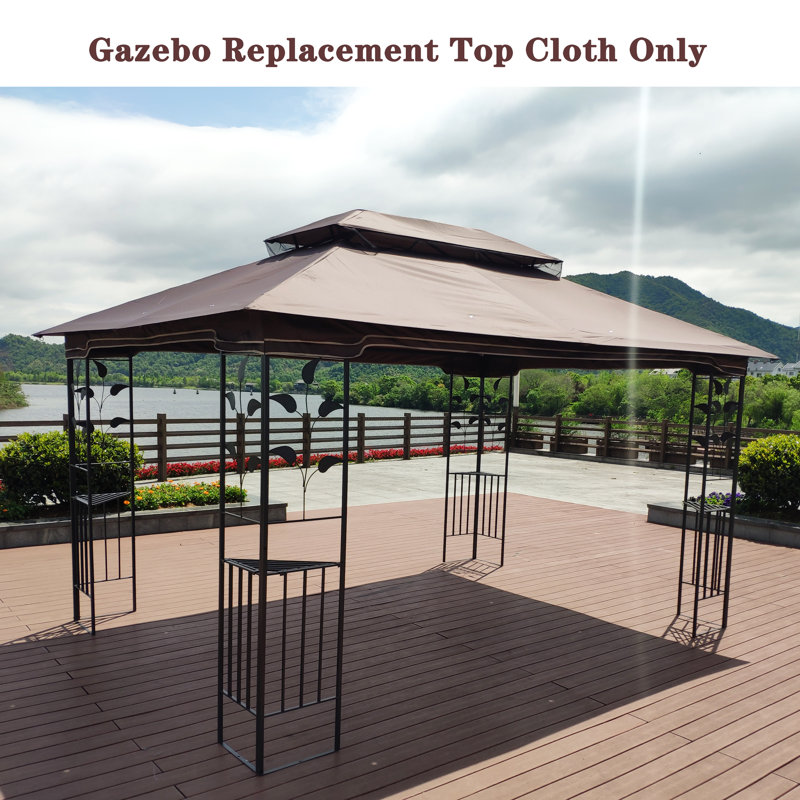 Pabin Inc Polyester Replacement Canopy for Gazebo, Brown