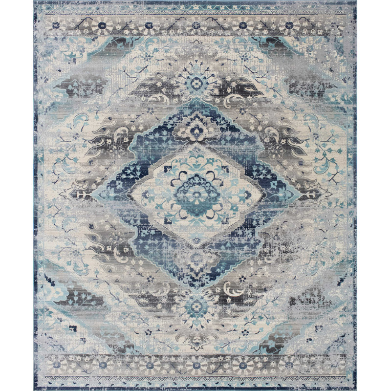 Mosely Oriental Indoor Rug, Rectangle 3'11" x 5'9"