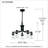  5-Light Matte Black Chandelier