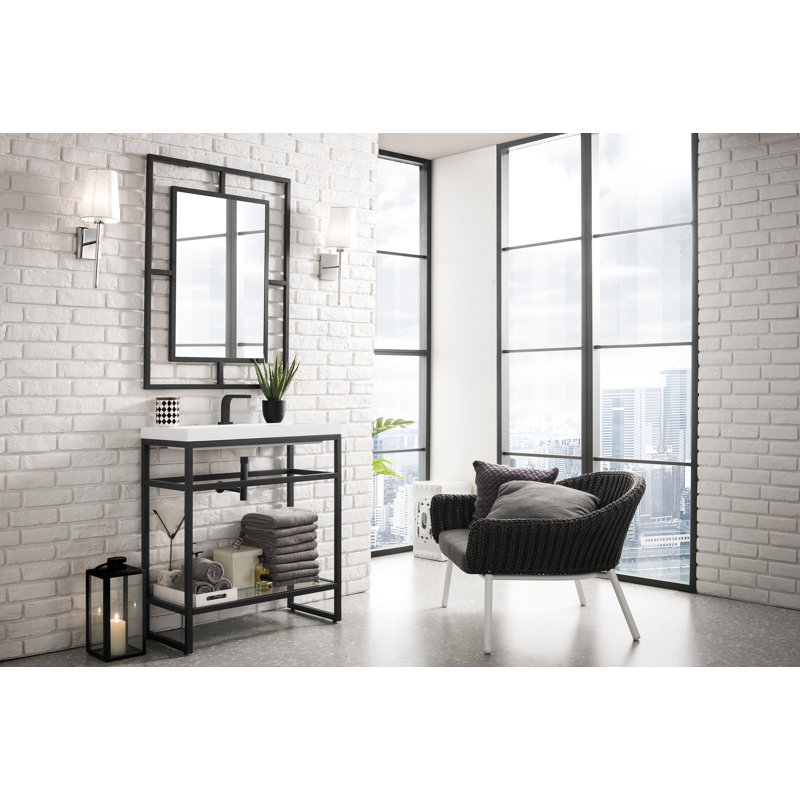 Boston 31.5'' W Single Vanity, Matte Black