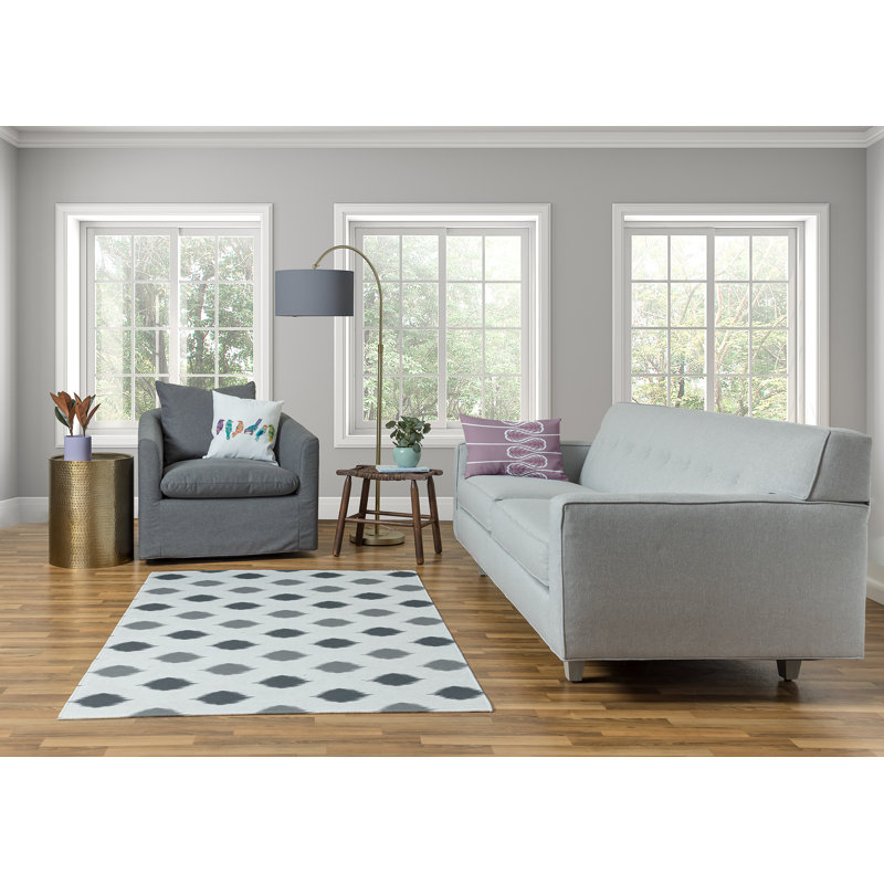 Axelle Chenille Polka Dots Indoor Rug, Rectangle 8' x 10'