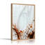 Bronze et blanc abstrait, tourbillons fluides sur toile-132731235