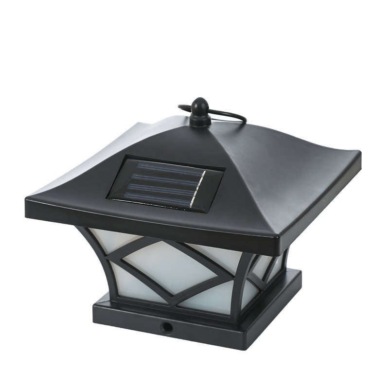 Low Voltage Solar Powered Integrated LED Fence Post Cap Light 4 In. X 4 In. Pack