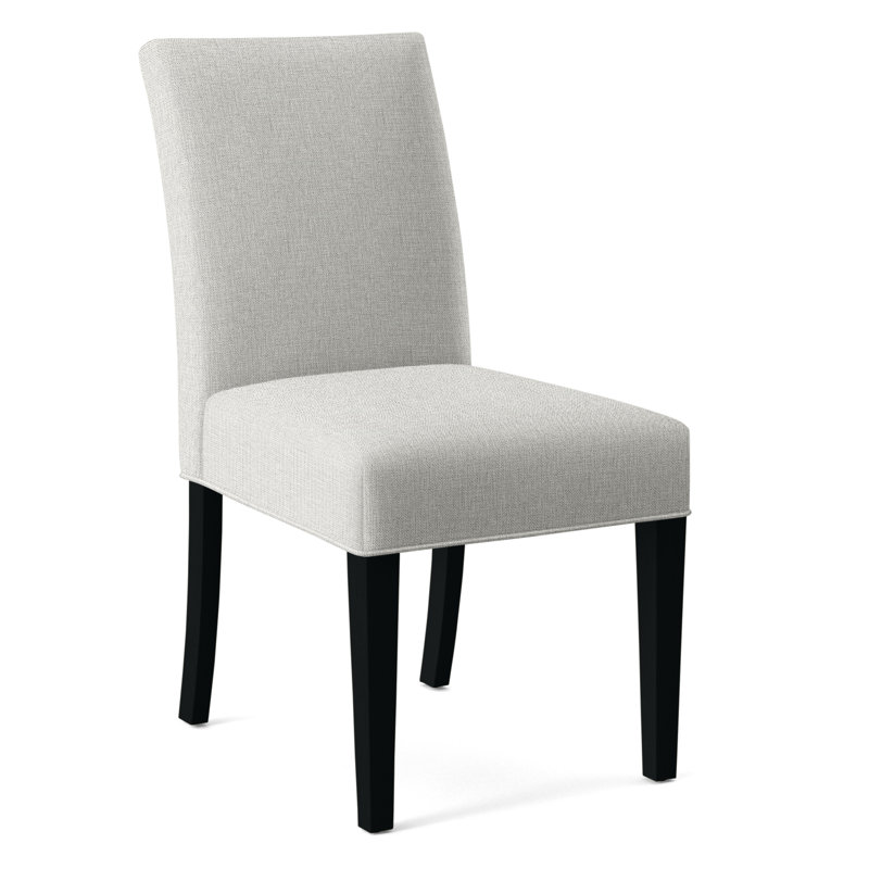Chaise rembourrée Manhattan, Finition noire, Avoine Crypton Performance; 0822-74