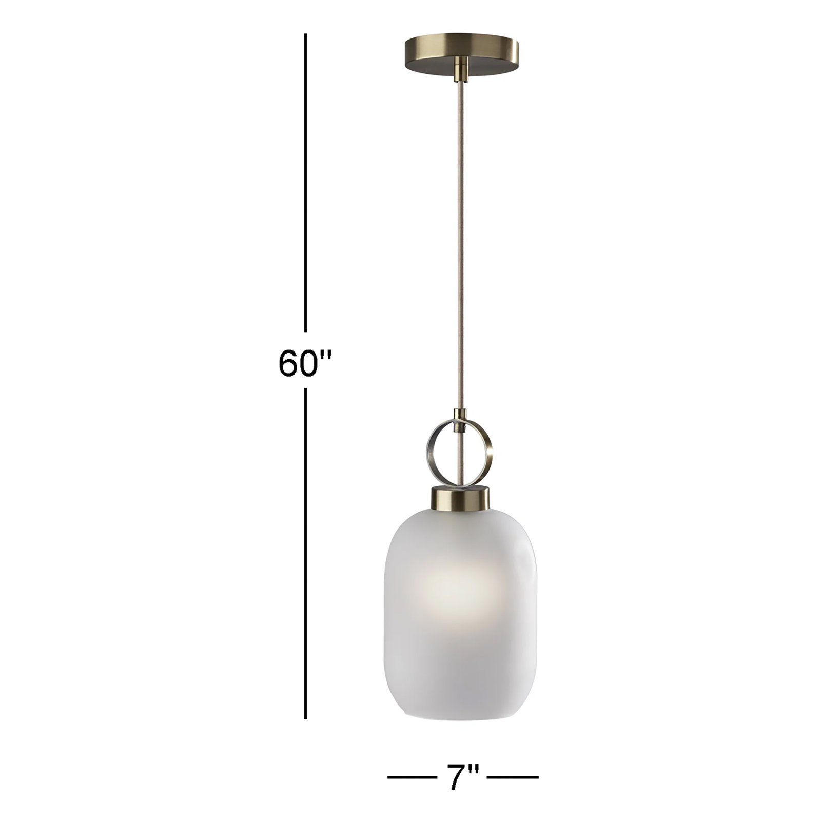 Single Light Metal Pendant