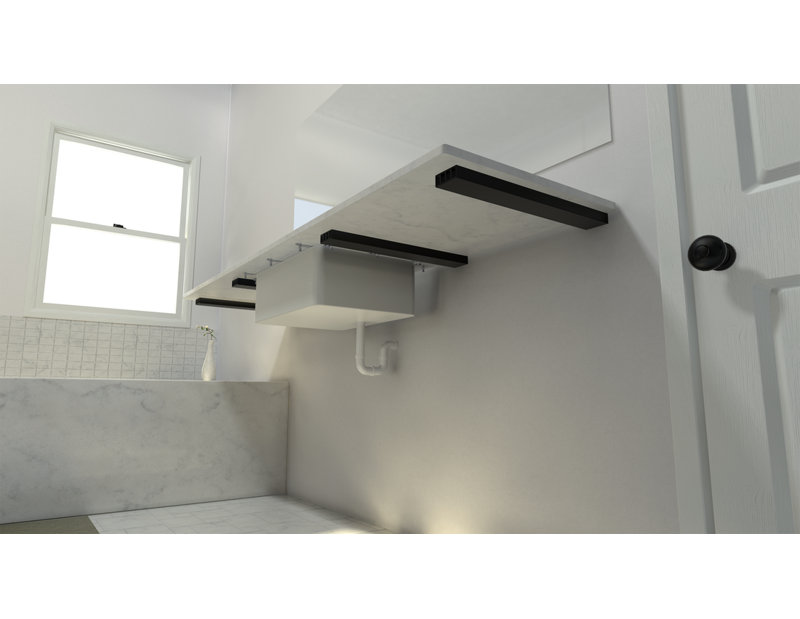 The Original™ Free Floating Vanity Bracket® , 11" H x 2.5" W x 22" D