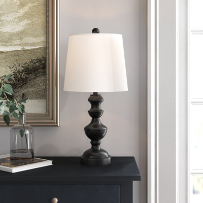 Lampe de table noire 23 po Leonids