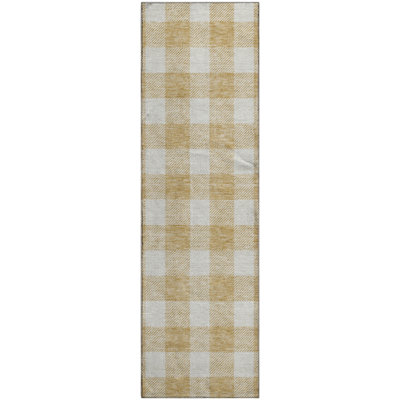 Premium Machine Washable Prisco Gold Rug