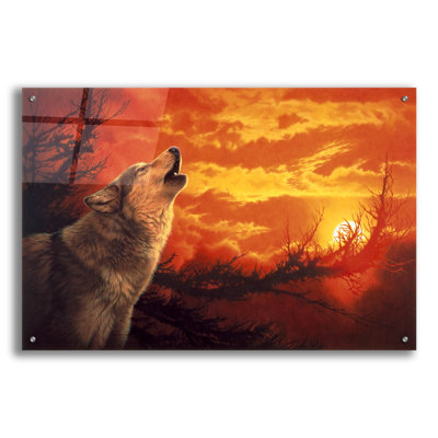«Evening Glow» par Joh Naito, art mural en verre acrylique