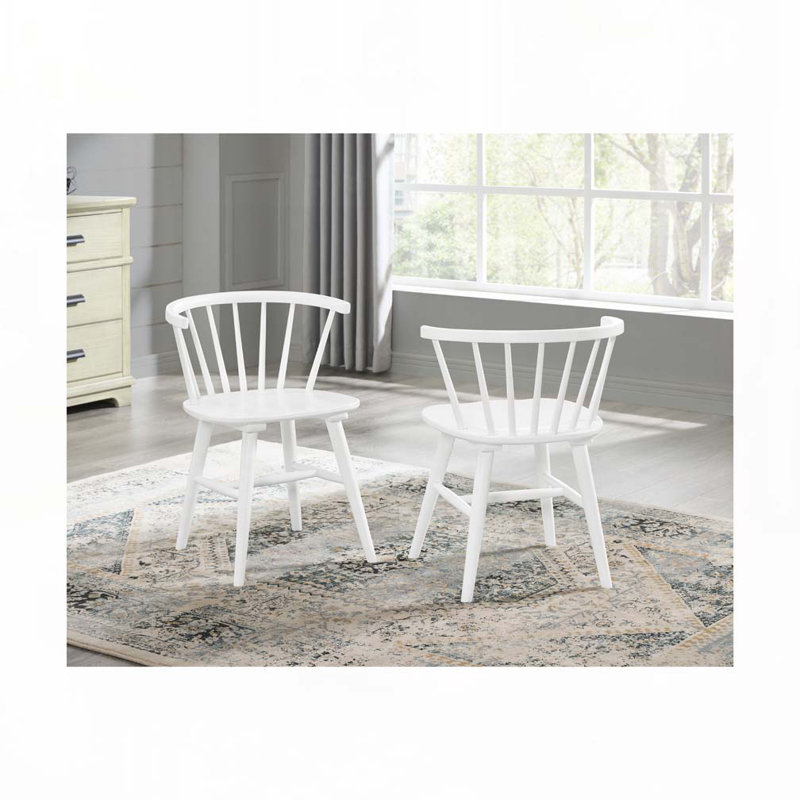 Dining Chair Set with Arm,Wood Legs
