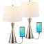 Lampe de table USB en métal Vinona-842239870