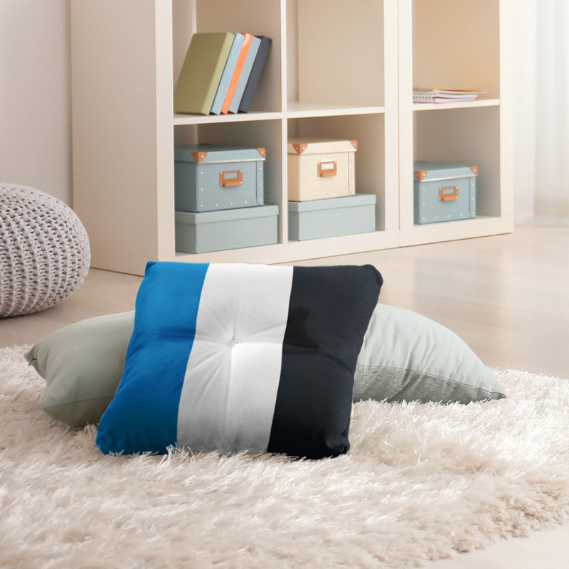 Coussin de sol touffeté, 30 po x 30 po, Blanc