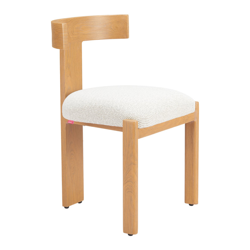 Chaise de salle à manger Tiana naturelle et beige, Naturel