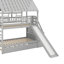 Lit superposé simple au-dessus de simple avec glissade, lit gigogne et escalier de rangement, toit et fenêtre-1512634703